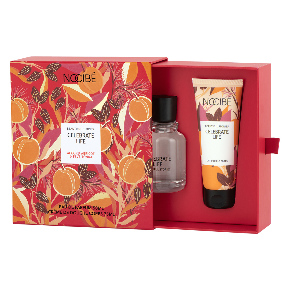 Nocibé Collection Beautiful Stories Coffret Parfum – Celebrate Life Coffret Eau de Parfum et Crème de Douche
