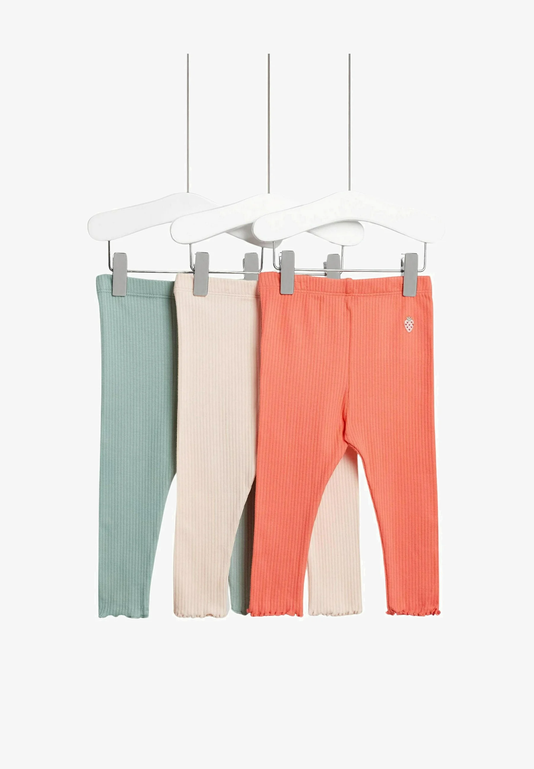 Marks & Spencer PAQUETE DE 3 LEGGINGS DE ALGODÓN CON FRESA