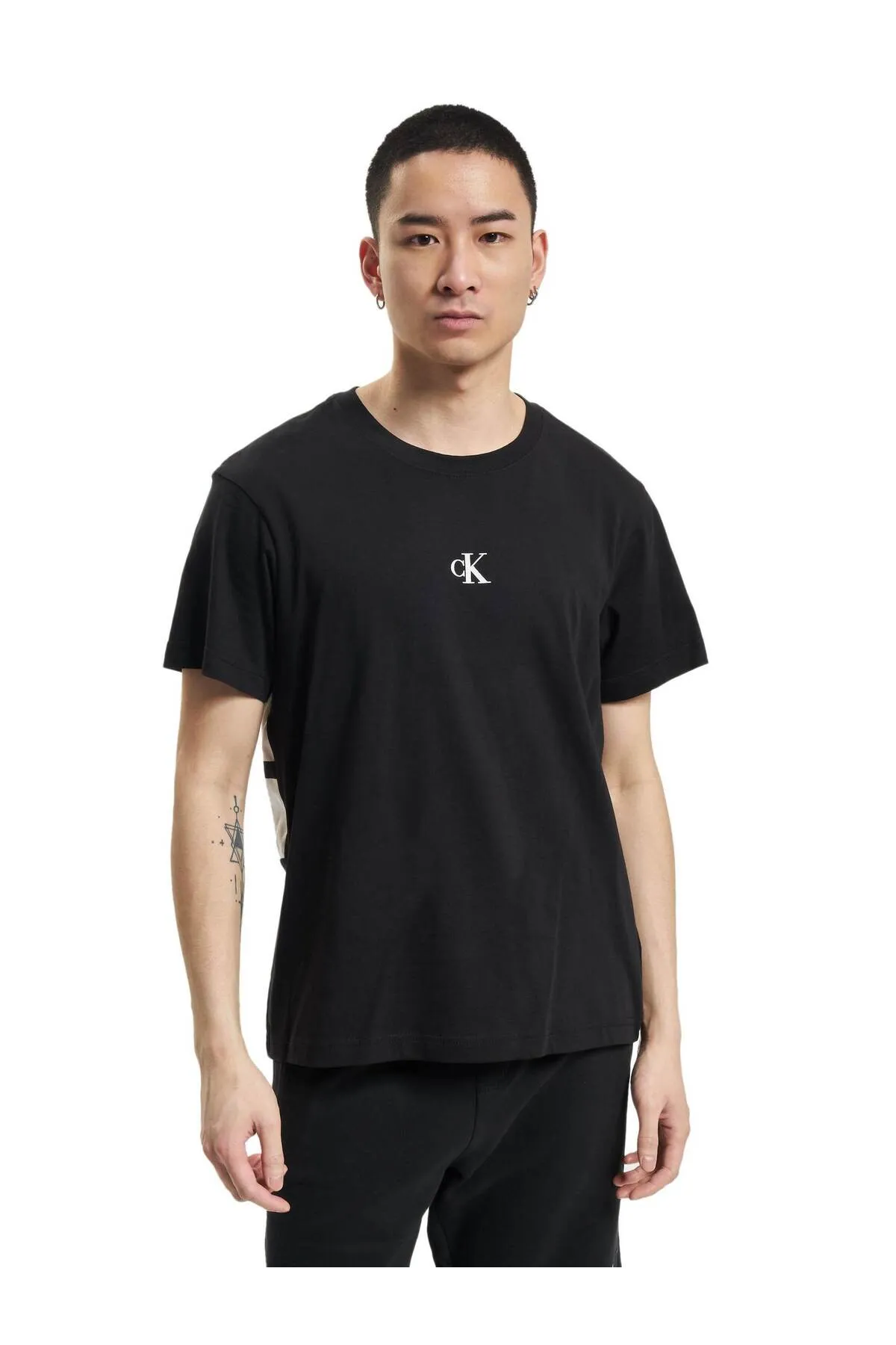 Calvin Klein  Herren Calvin Klein Jeans Stripe Colorblock T-Shirt
