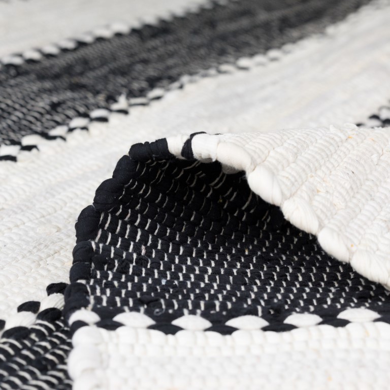 MyFlair Teppich Zendo 230cm x 160cm, Farbe Schwarz, rechteck