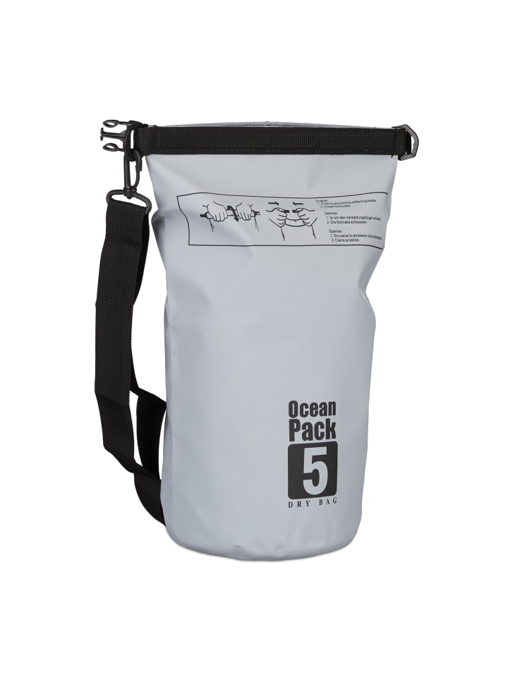 relaxdays Ocean Pack in Dunkelgrau - 5 l günstig kaufen onesize