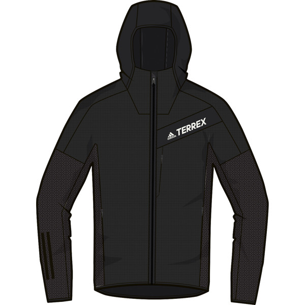 TECHROCK FLOOCE WIND HOODED JACKET Herren - Fleecejacke