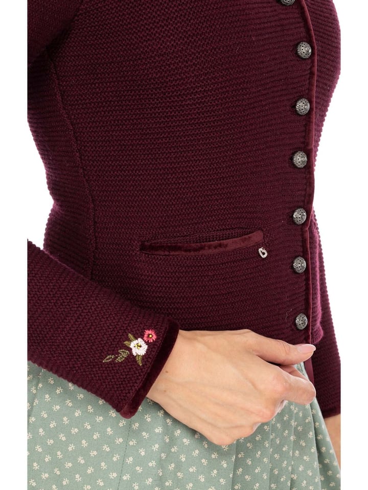 Spieth & Wensky Strickjacke MALTA in burgund günstig kaufen