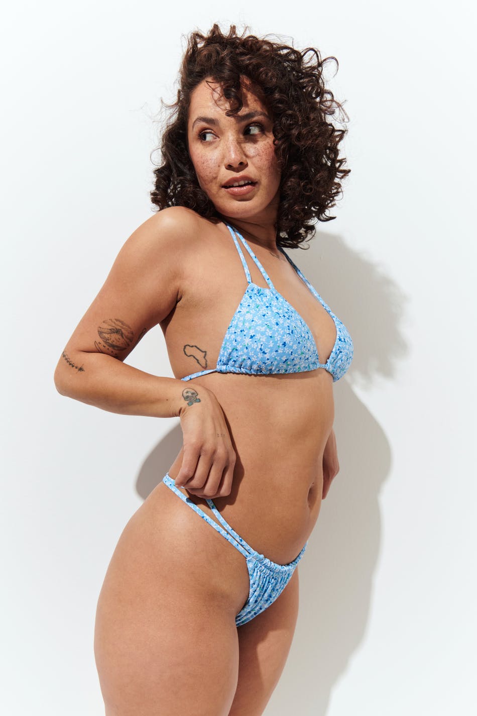 Flower bikini brief