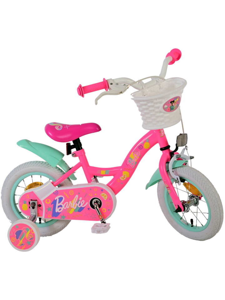 Volare Kinderfahrrad Barbie Fahrrad in Rosa für Mädchen 12 Zoll Kinderrad 3 Jahre günstig kaufen onesize