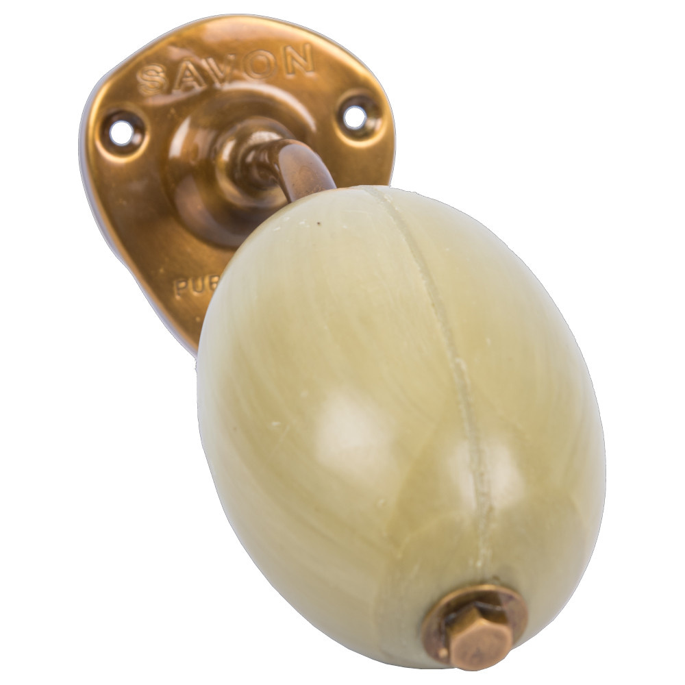 La savonnerie de nyons Savon 260g Rotatif à l'Olive et son Support Laiton Savon