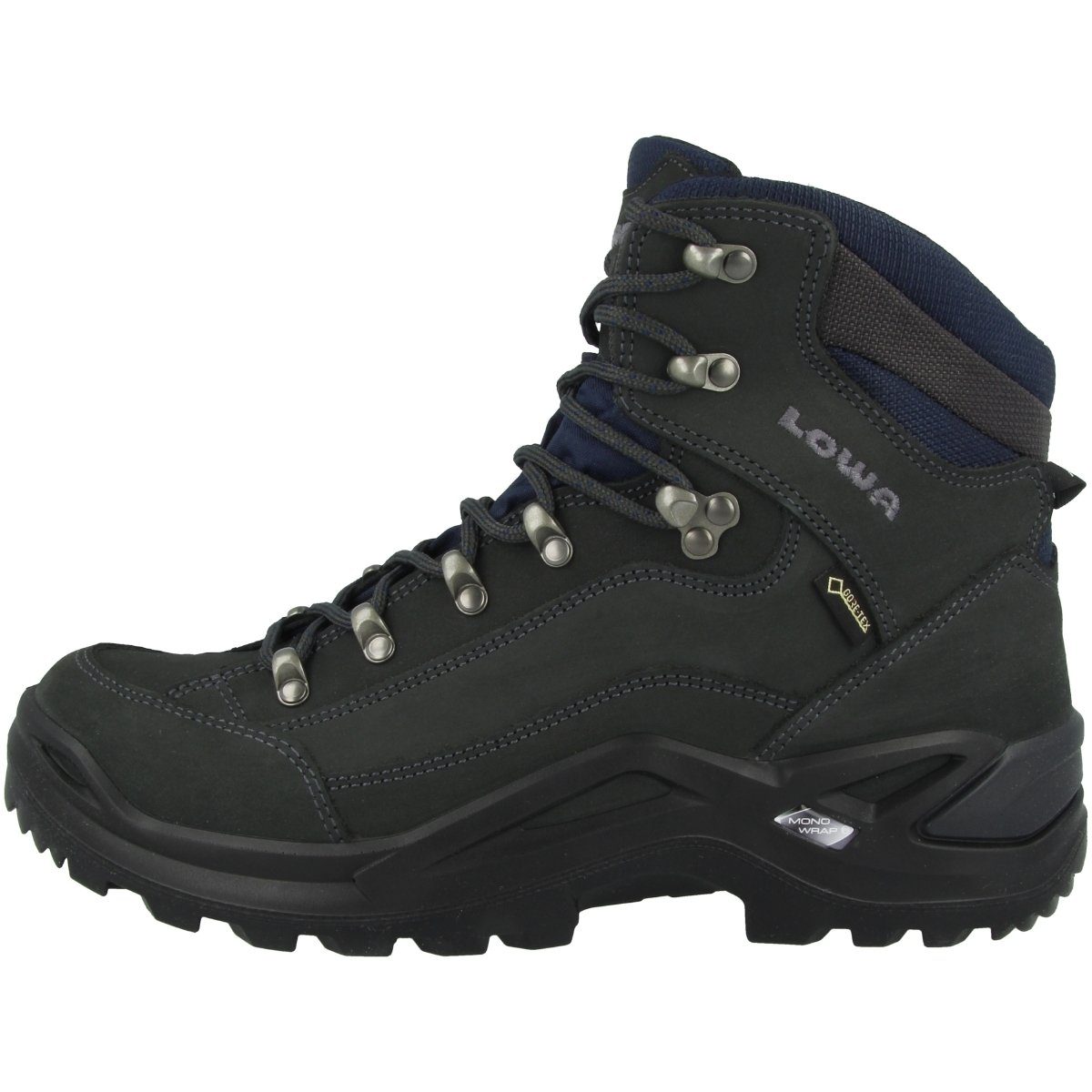Lowa Renegade GTX Mid Herren Outdoorschuh Zuglasche an der Ferse