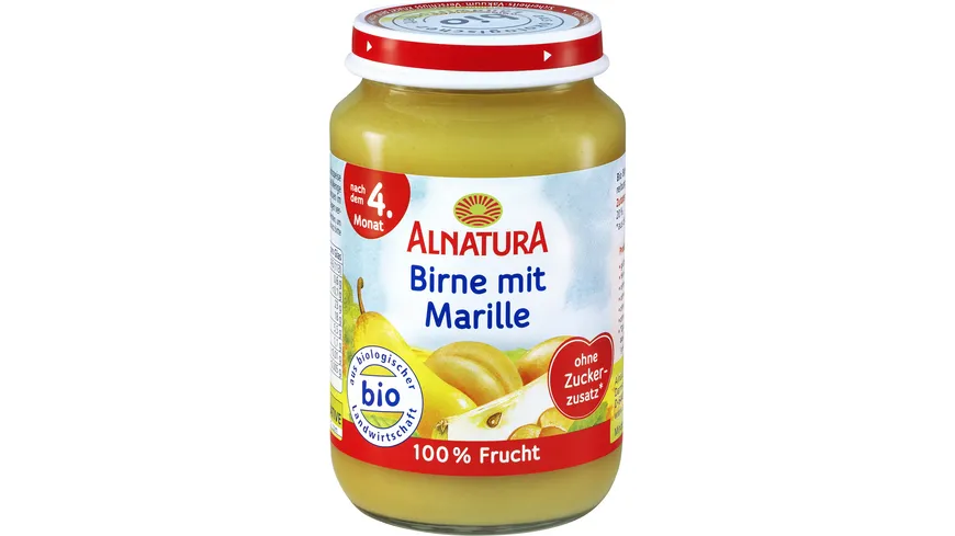 Alnatura Bio Birne mit Marille Babygläschen 190 g