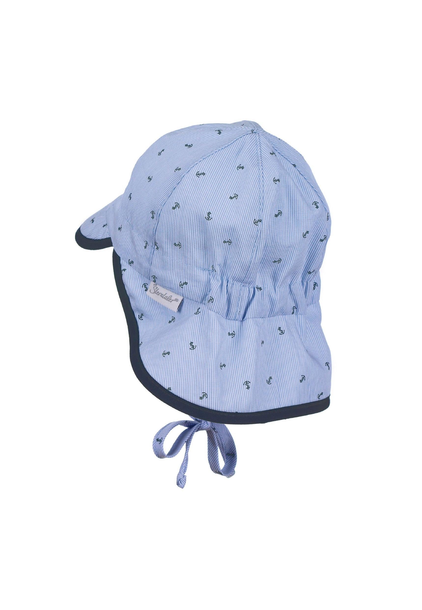 Schirmmütze mit Nackenschutz in Himmelblau, UV 30