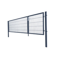 Home Deluxe Doppelflügel Gartentor ADITUS anthrazit 140 x 350 cm