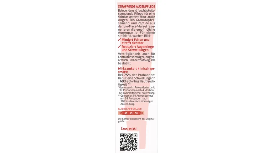 Weleda GRANATAPFEL Straffende Augenpflege Granatapfel & Maca-Peptide 12 ml