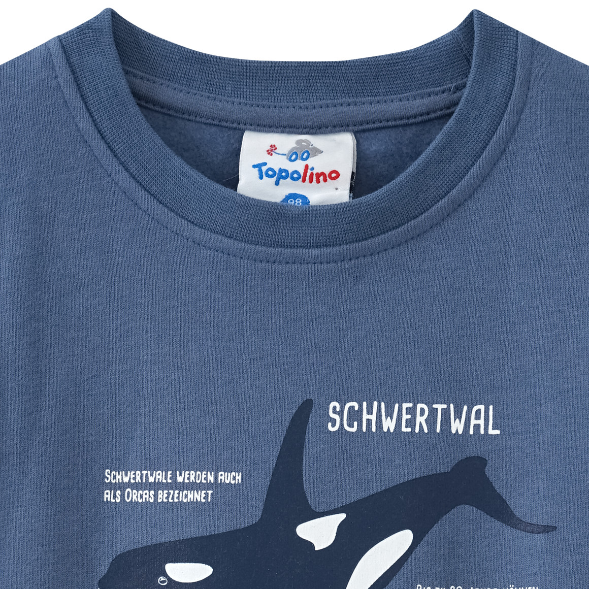 Kinder Sweatshirt mit Schwertwal-Motiv