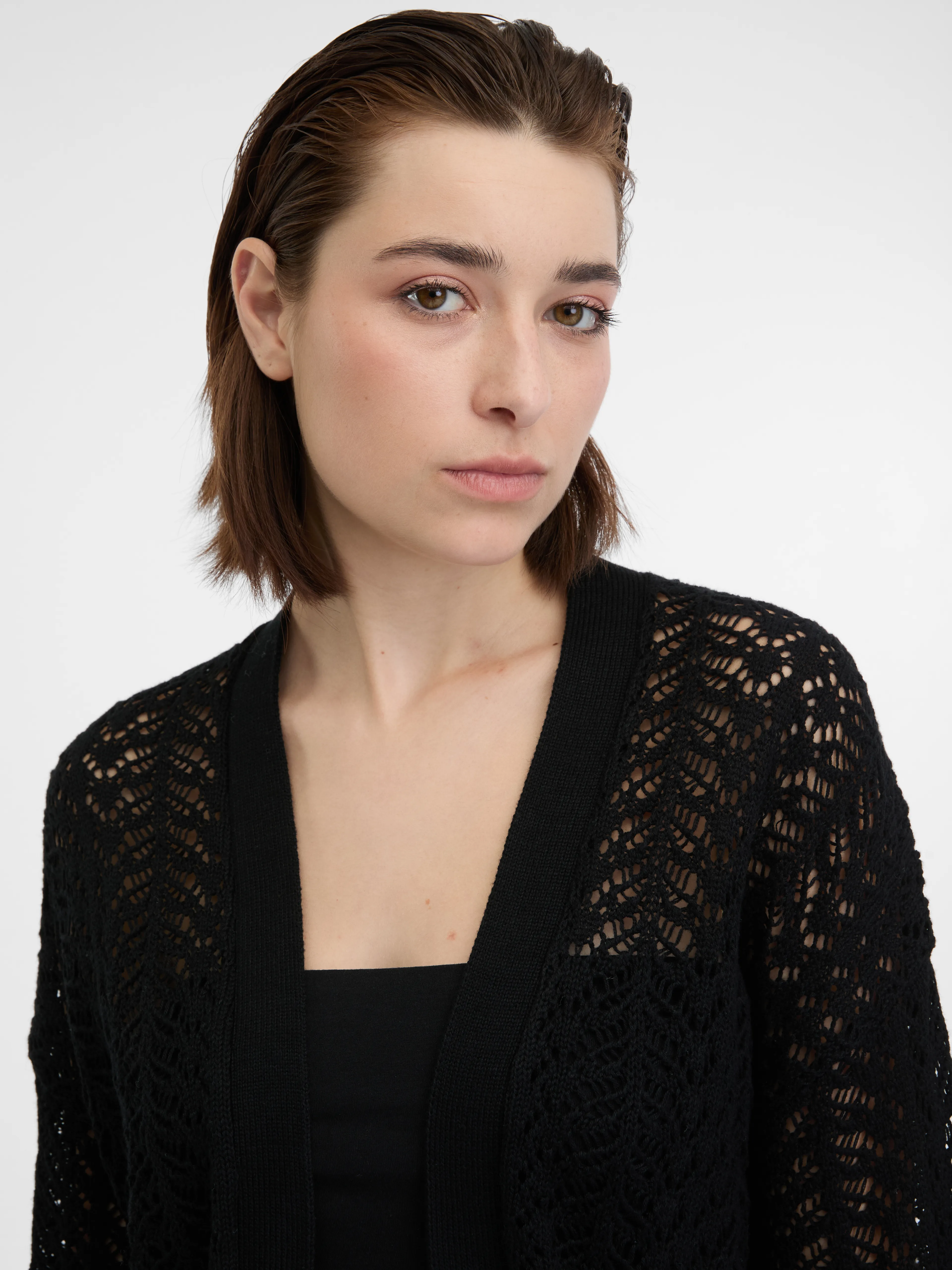 Schwarze Damen-Strickjacke ORSAY