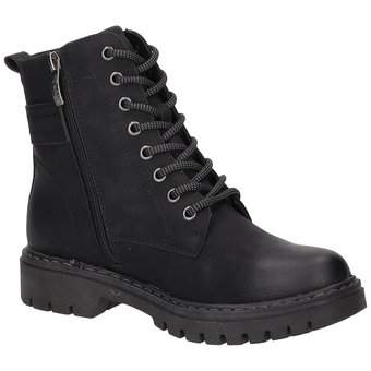 Relife Schnür Boots in schwarz