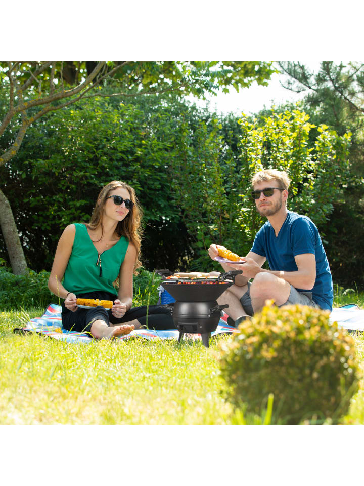 relaxdays Grillfass in Schwarz - Ø 35 cm günstig kaufen onesize