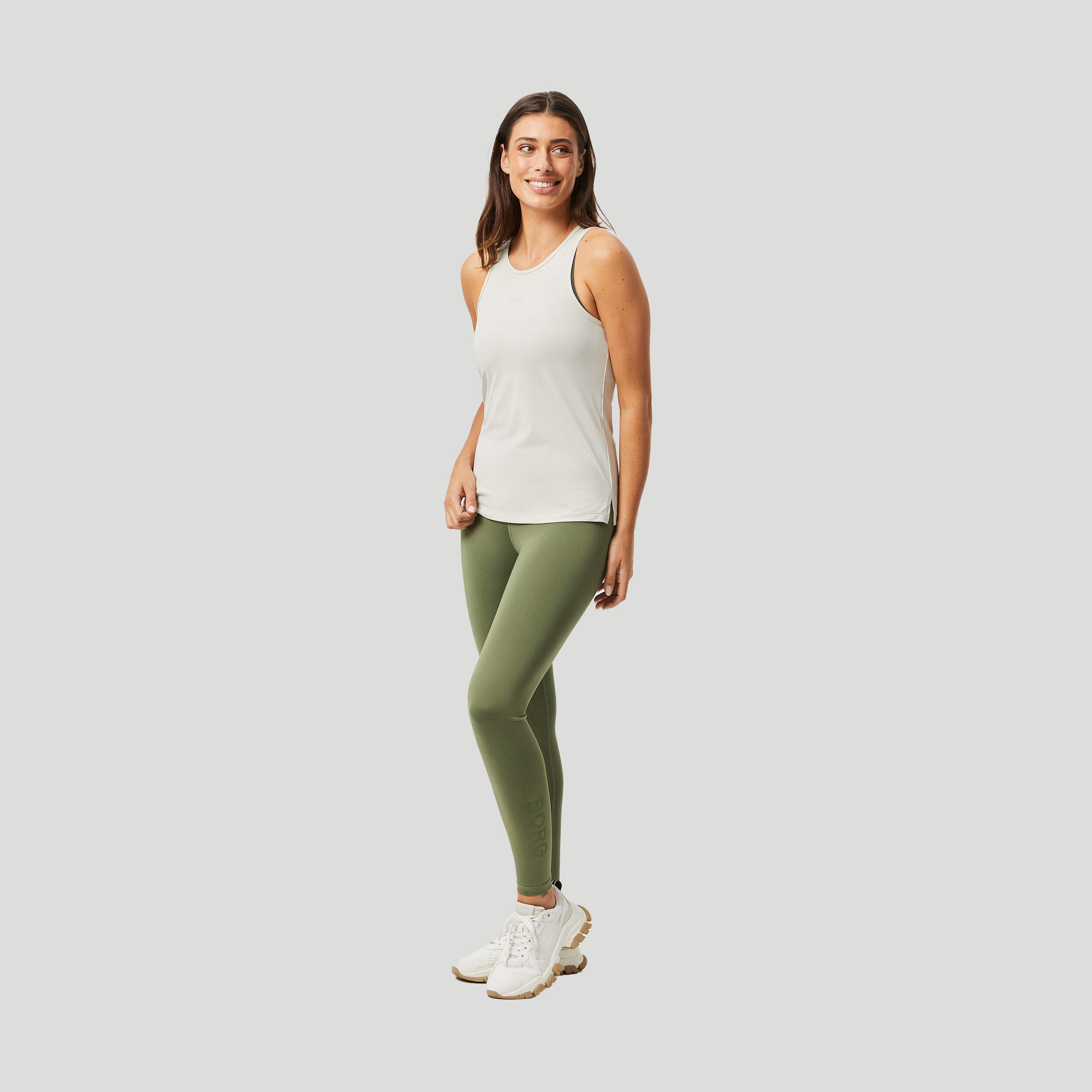 Racerback Tank-Top Damen - Creme