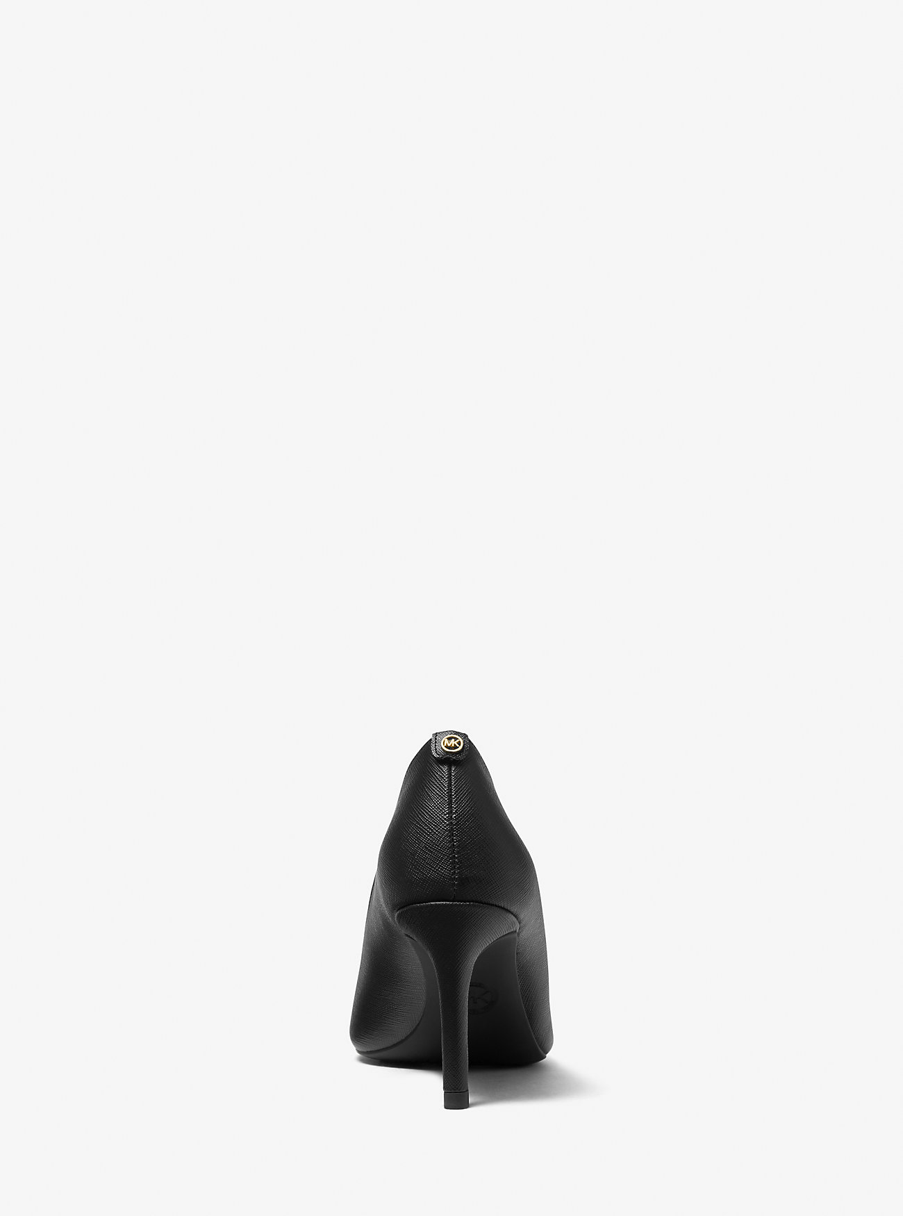 Alina Flex Faux Saffiano Leather Pump - BLACK