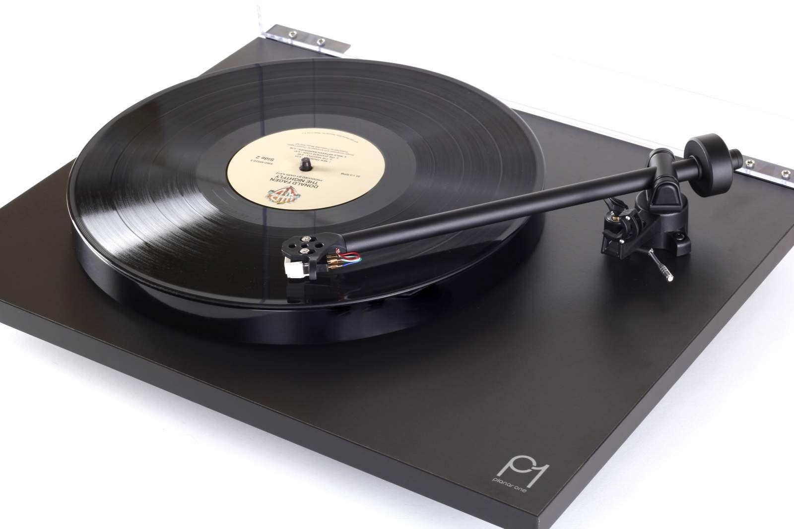 rega Rega Planar 1 Plattenspieler schwarz (matt) Versio Plattenspieler (Riemenantrieb, nicht zutreffend, Plug-and-Play,2 Geschwindigkeiten (33 1/3 und 45 U/min),mit Abdeckhaube/Deckel,hochwertige Ausführung,MM-Tonabnehmer,Riemenantrieb, 24V-Synchronm