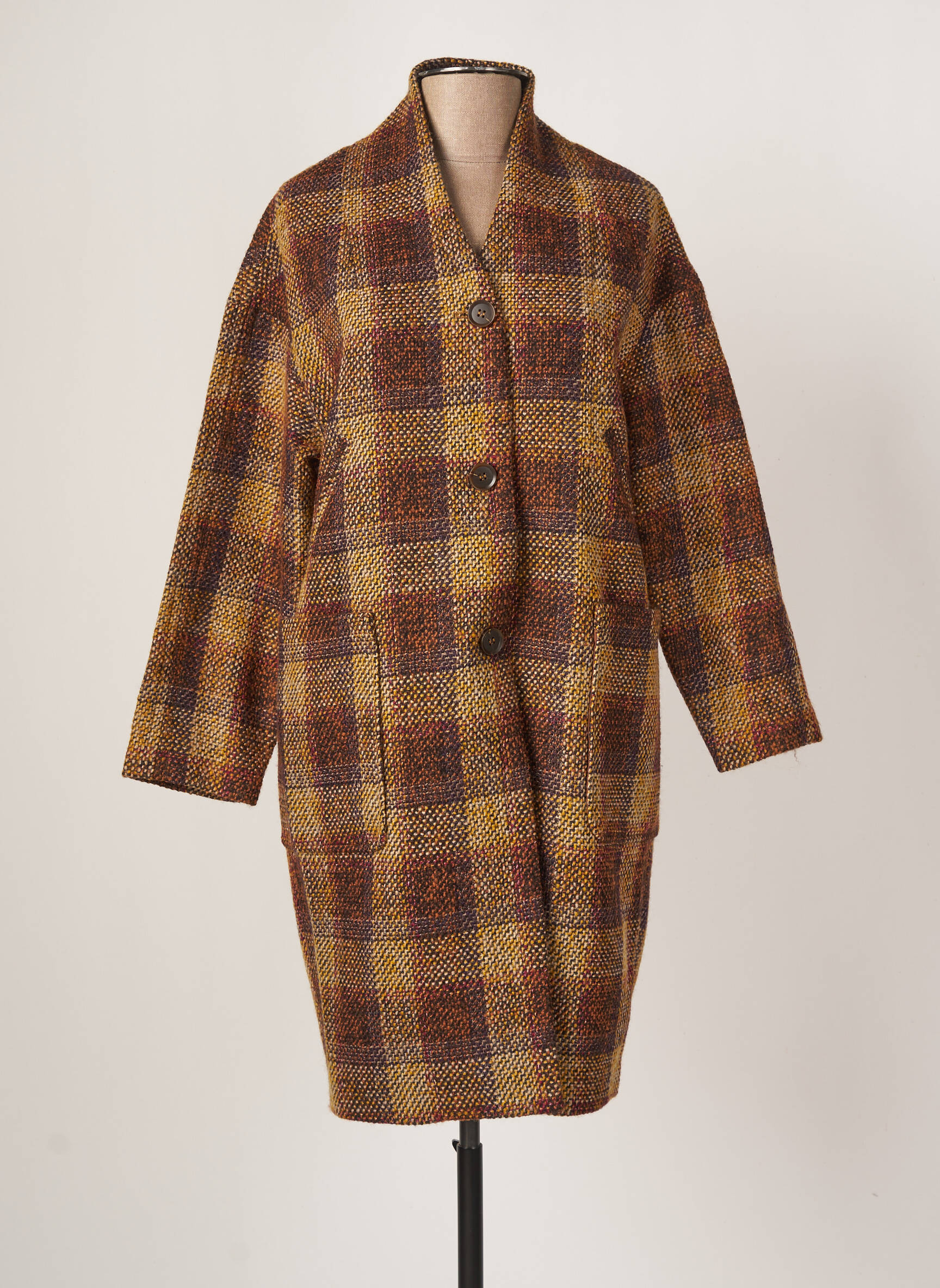 The Korner Manteaux Longs Femme couleur marron