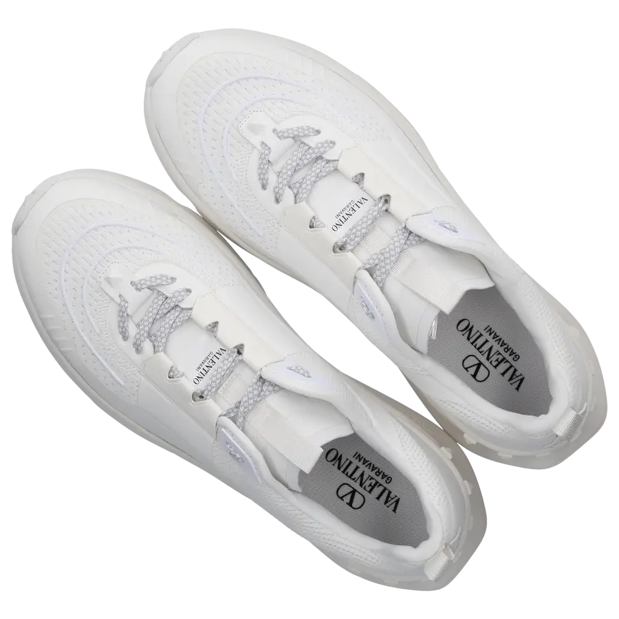 Valentino Garavani - Sneaker low ROMA Materialmix - weiß