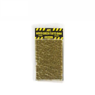 AK Diorama Series Mixed greenTufts 6mm