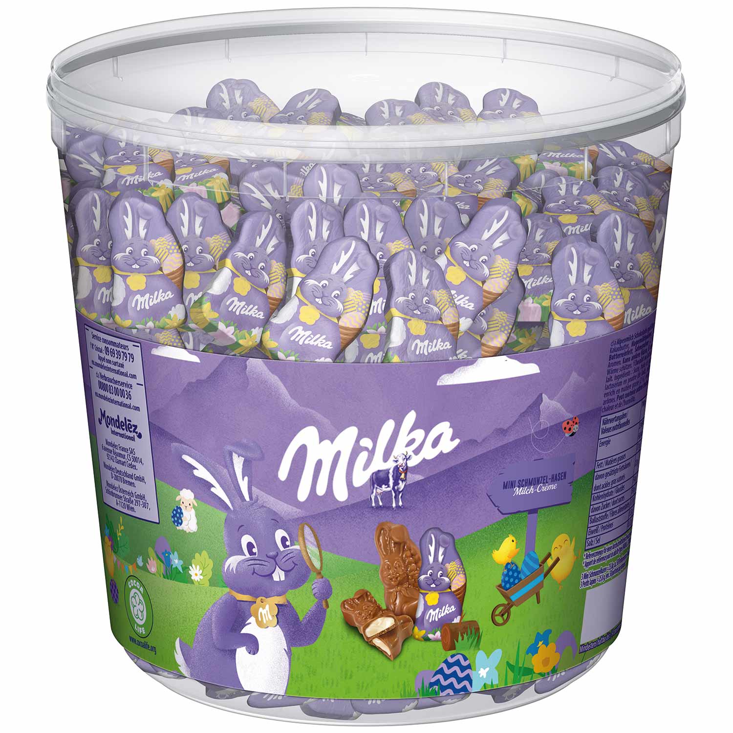 Milka Mini Schmunzelhasen Milchcrème 1,505kg