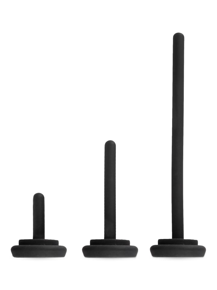 Rebel Masturbator mit Vibration Glans Masturbator with 3 attachable Dilators in schwarz günstig kaufen 14 cm