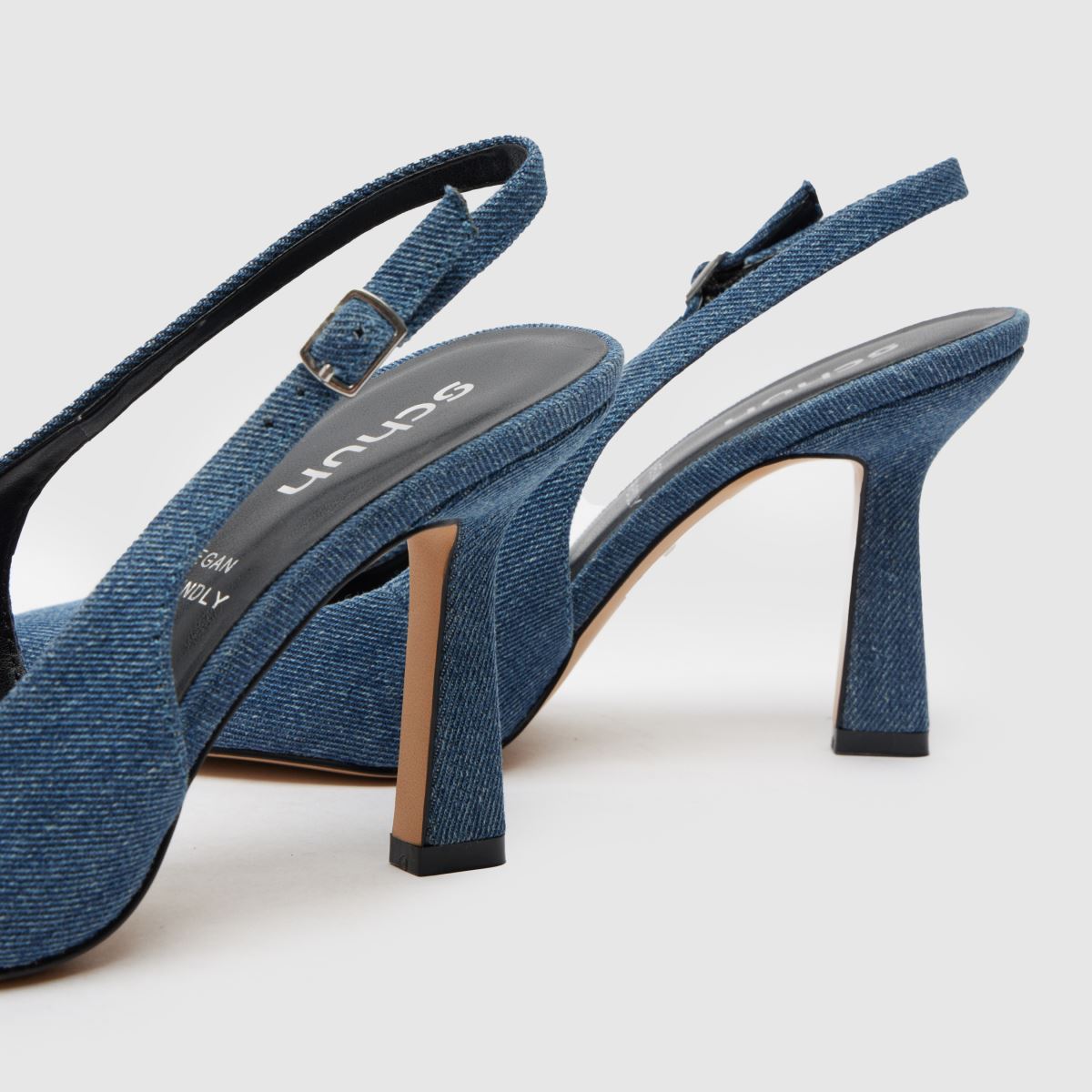 Schuh Shona Court magassarkú cipő kék színben