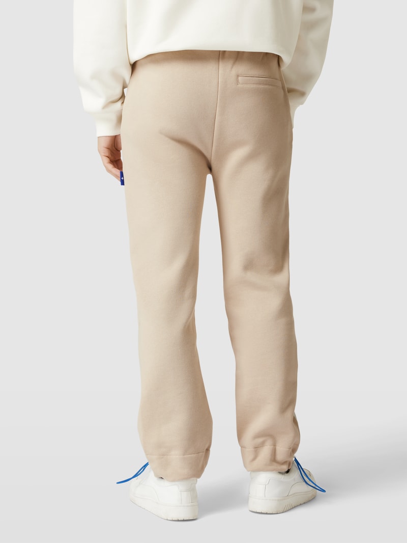 PEQUS X P&C - Sweatpants mit Label-Details in beige