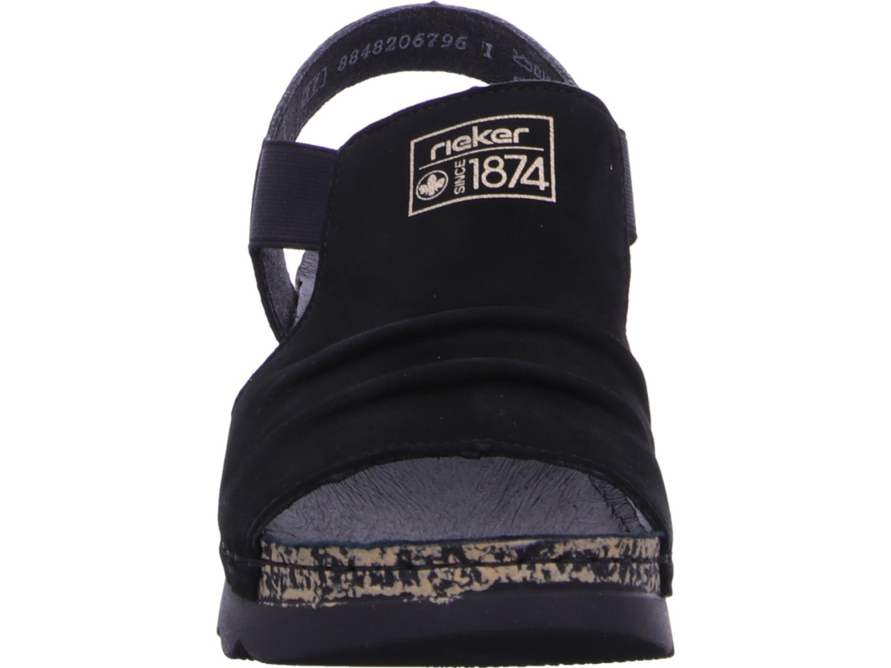 RIEKER Klassische Sandalen schwarz
