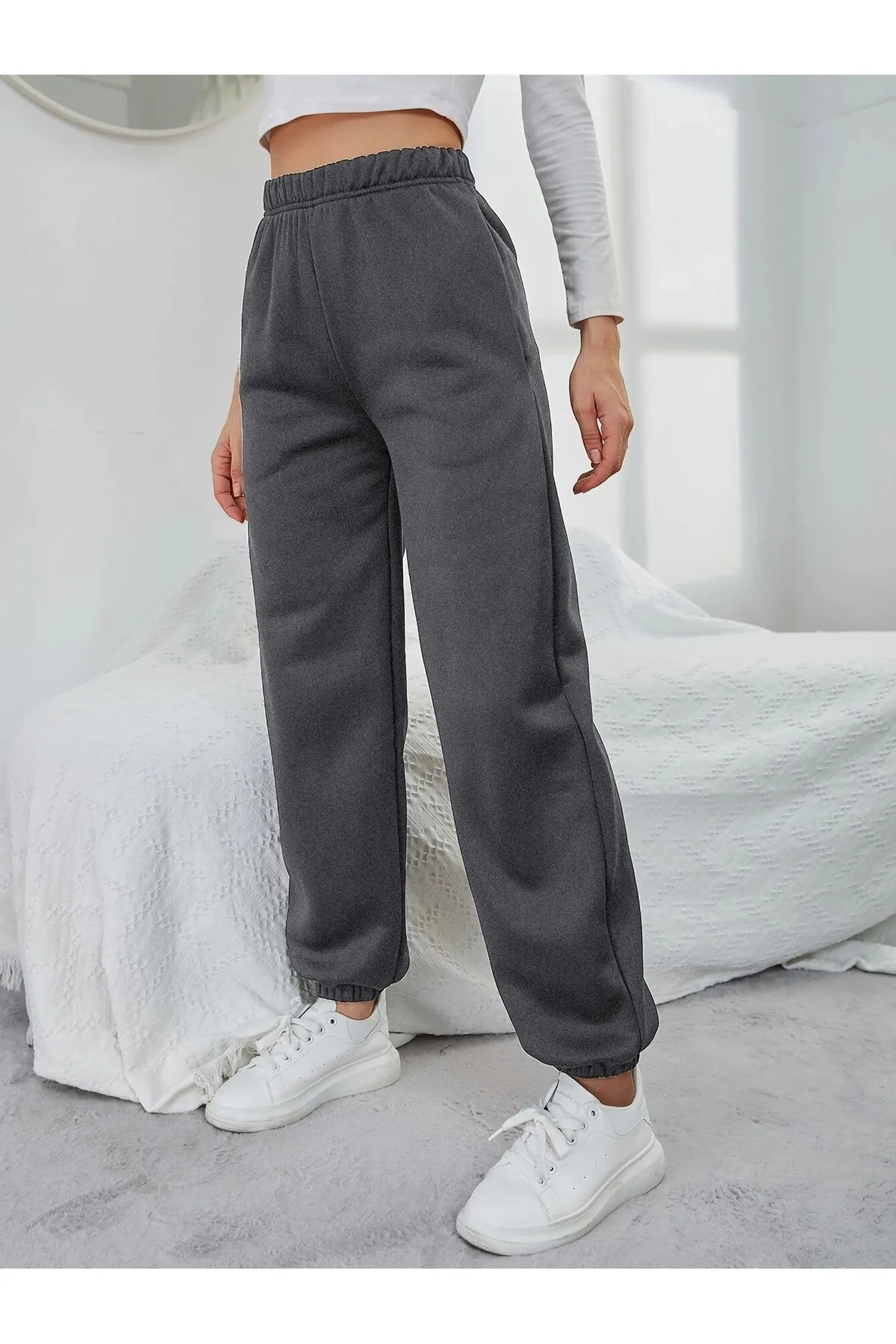 Know  Damen-Jogginghose mit geräuchertem Gummibein