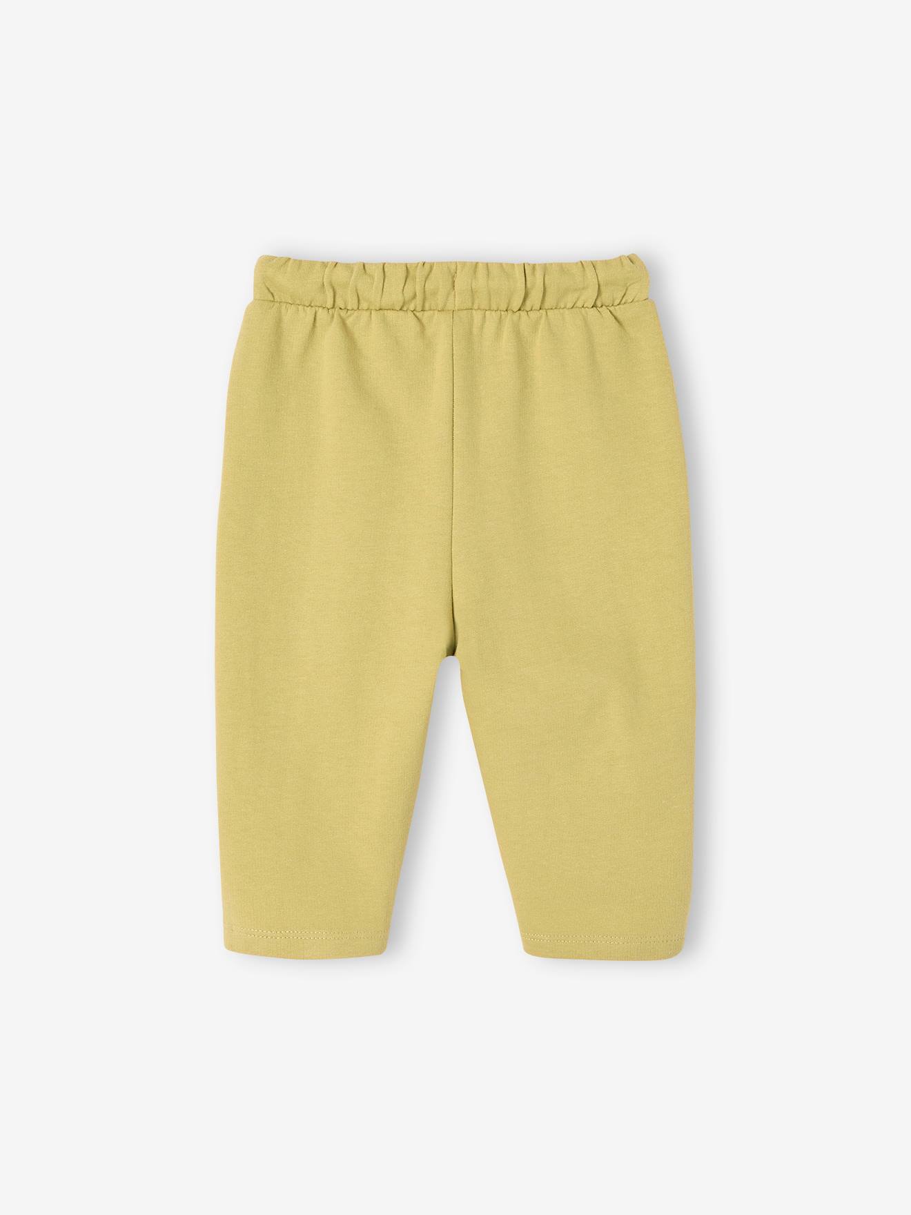 Vertbaudet Baby Sweathose mit Recycling-Polyester - gelb