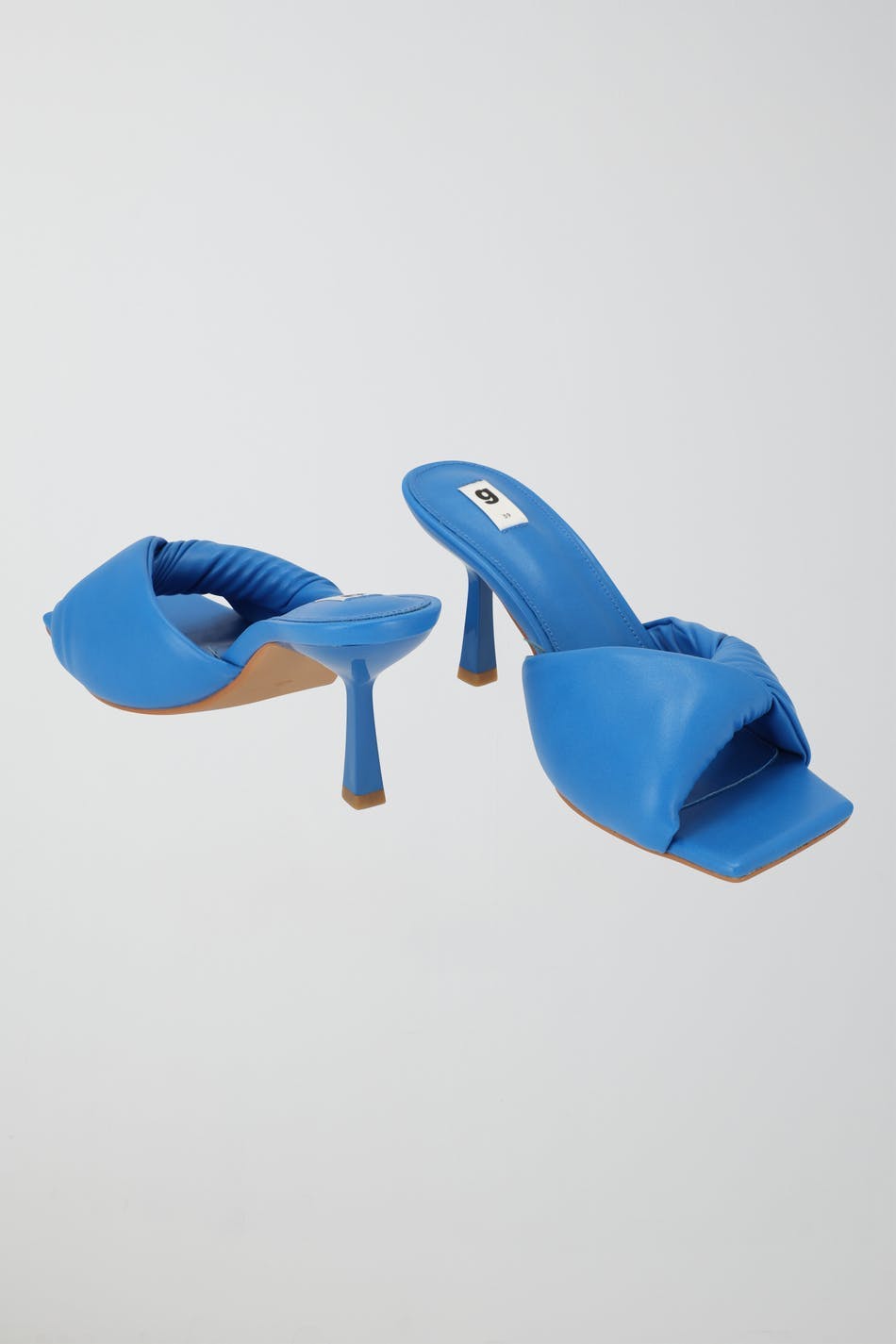 Twisted high heel sandals