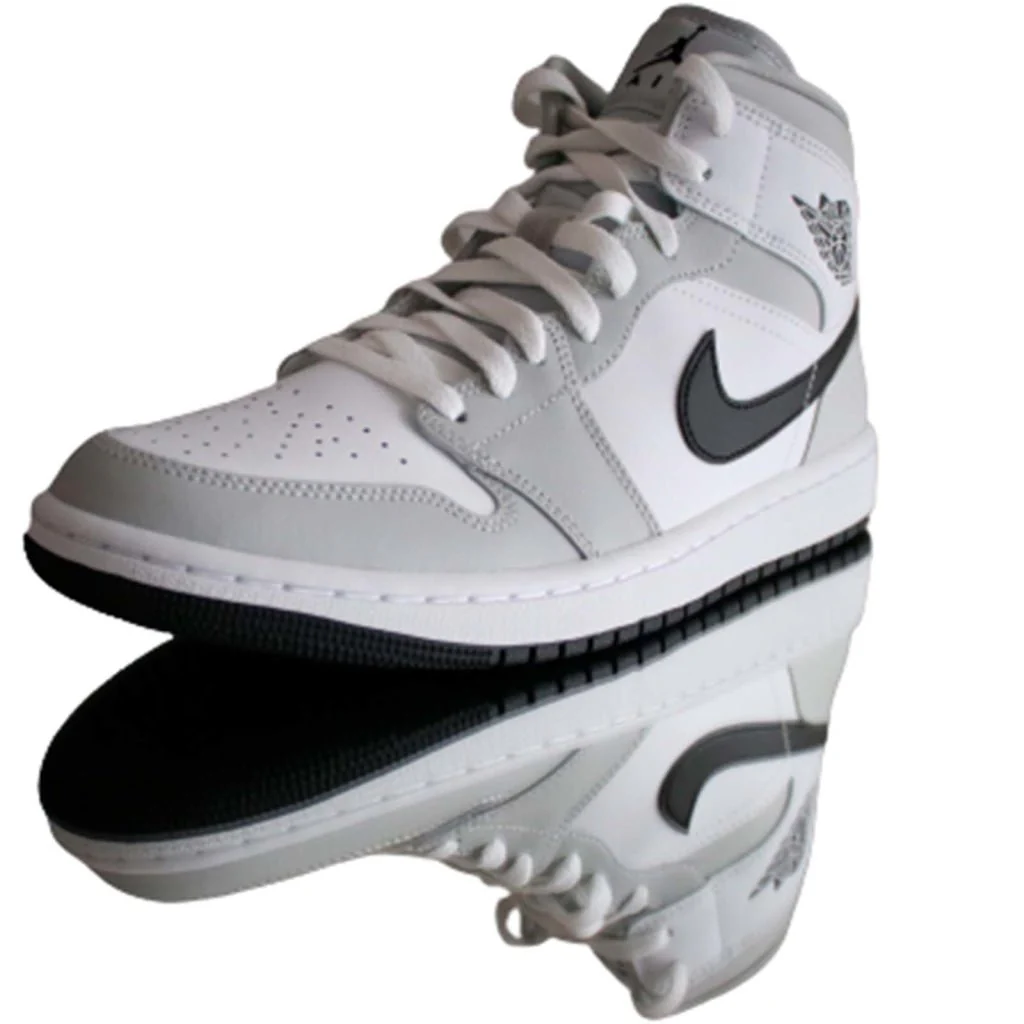 Jordan 1 Mid Light Smoke Grey