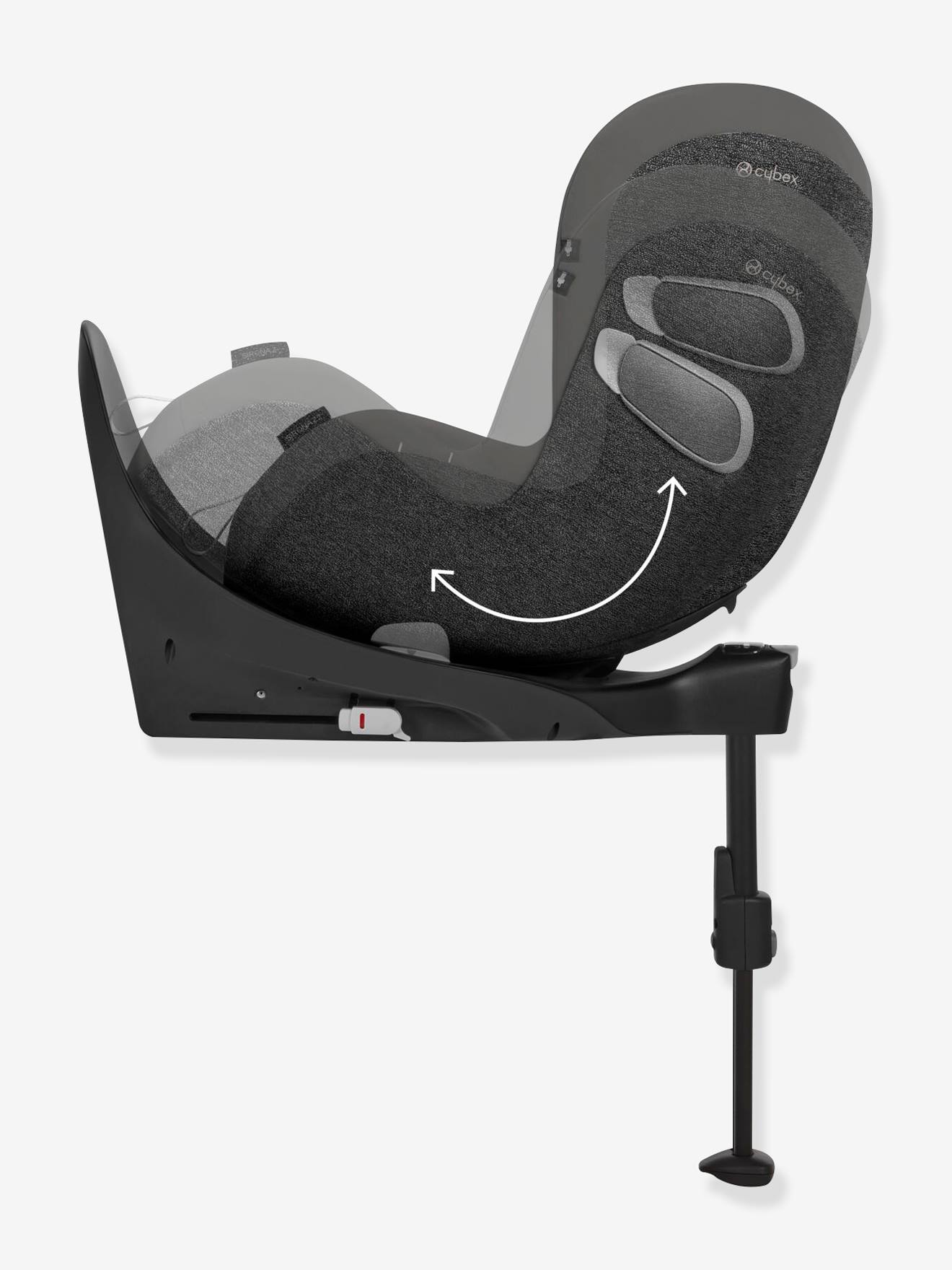 Siège-auto CYBEX Platinum Sirona Z2 i-Size 45 à 105 cm, équivalence groupe 0+/1 gris (soho grey)