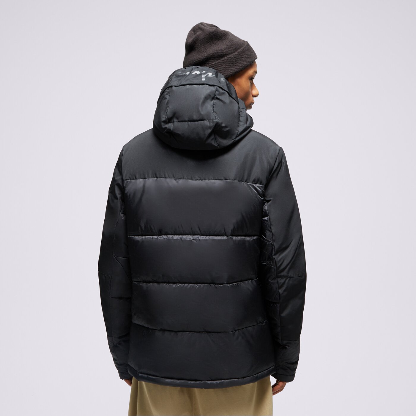 CHAMPION DAUNENJACKE HOODED JACKET Schwarz