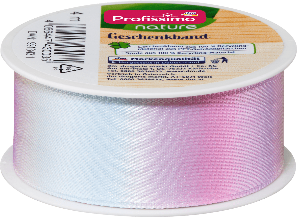 Satinband Rainbow Pastell, 4 m