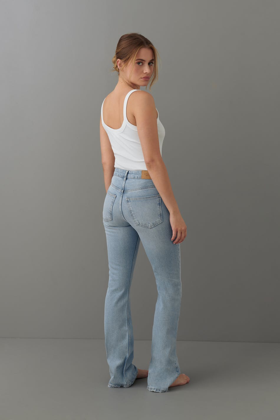 Full length flare jeans