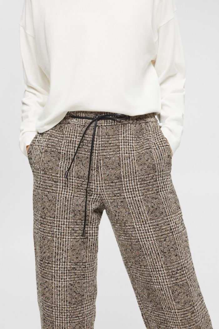 High-Rise-Hose aus Wollmix