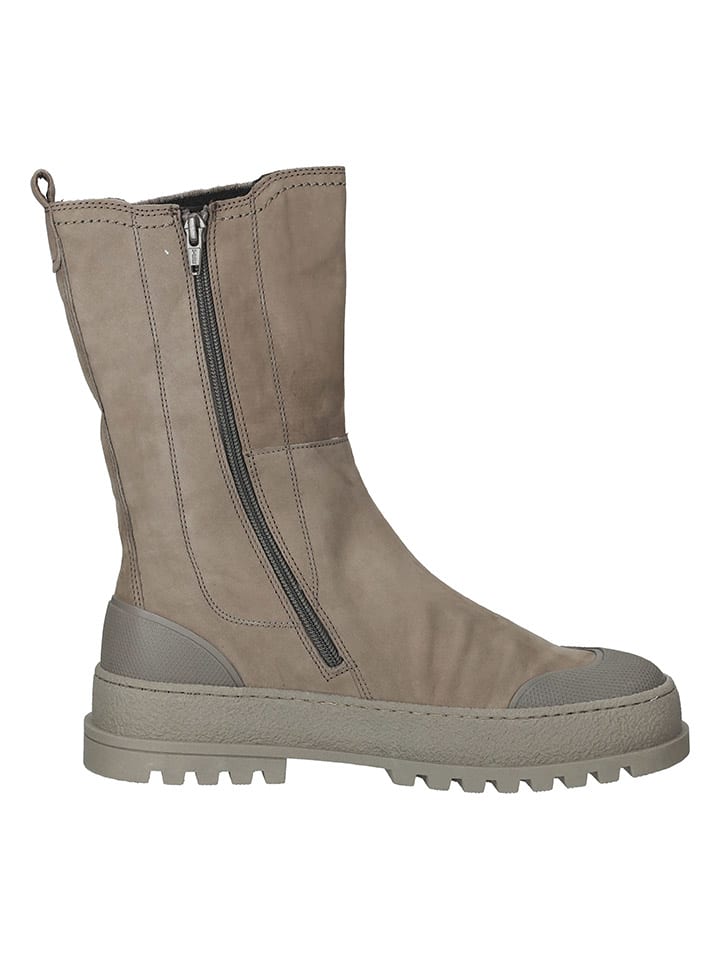 Gabor Leder-Chelsea-Boots in Hellbraun/ Beige günstig kaufen