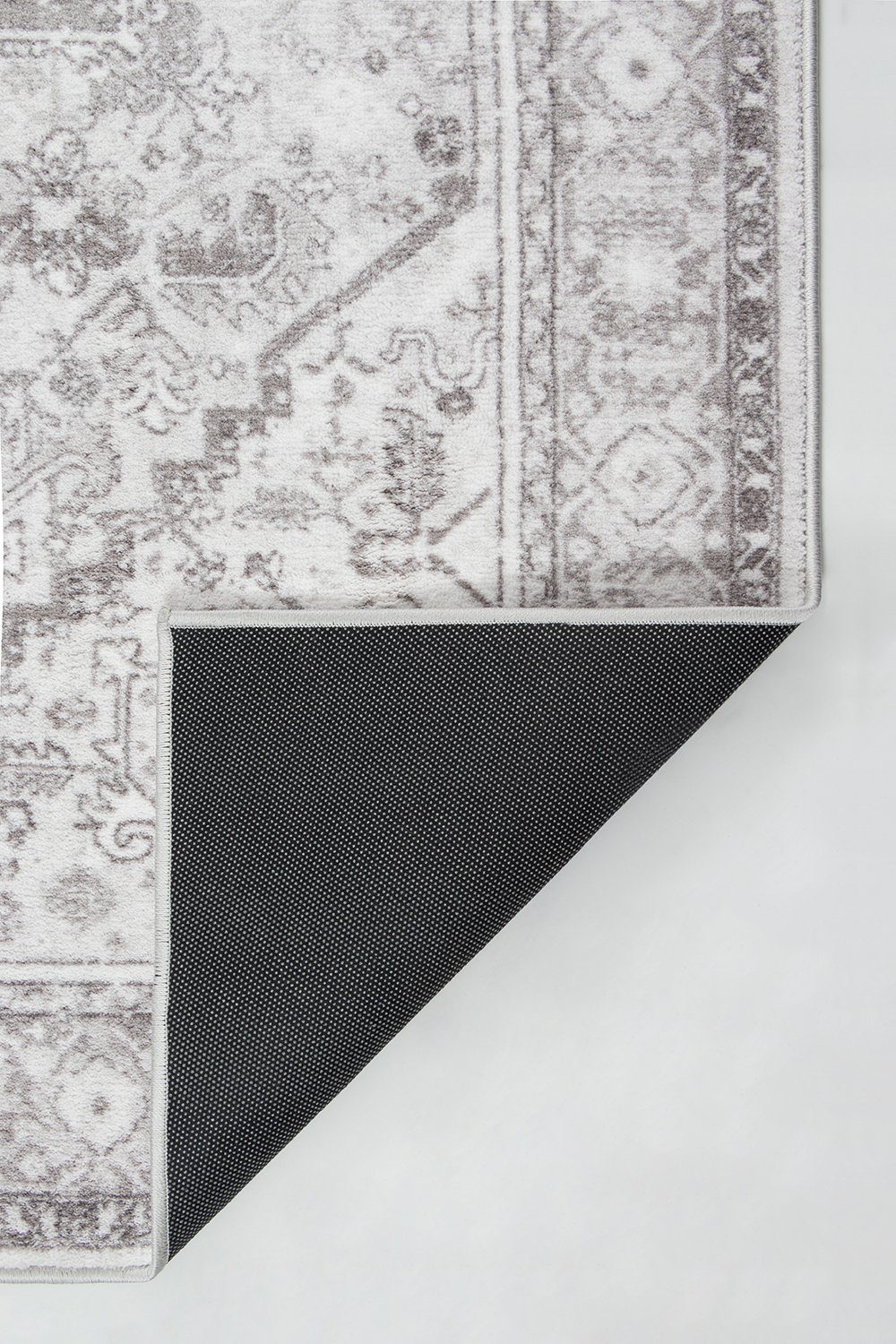 Teppich Canyon pflegeleichter Teppich, modernes Design, Anti-Rutsch, the carpet, Rund, Höhe: 12 mm, Wohnzimmer, Schlafzimmer, rutschfest, strapazierfähig