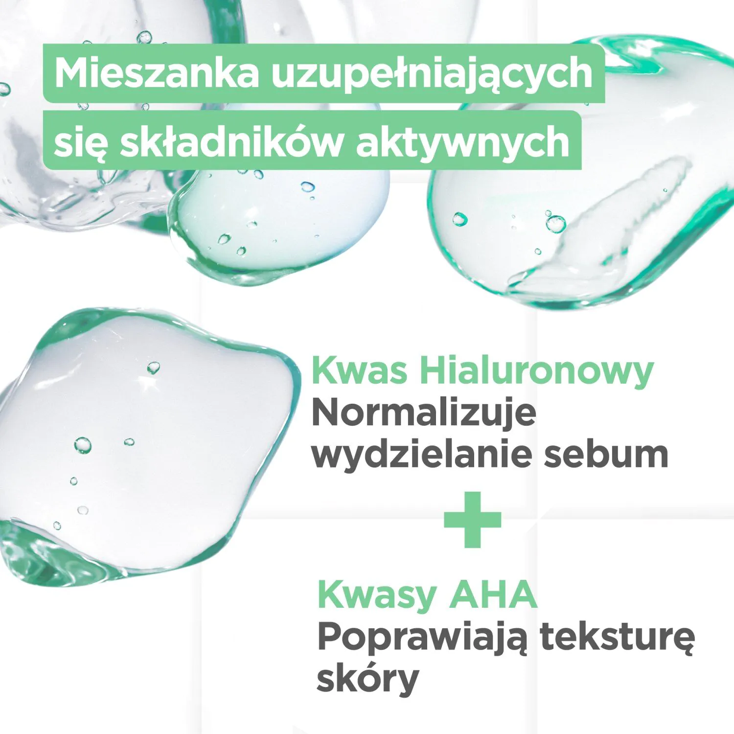 Mixa matinį poveikį turintis veido gelis nuo odos defektų su salicilo rūgštimi ir AHA rūgštimis