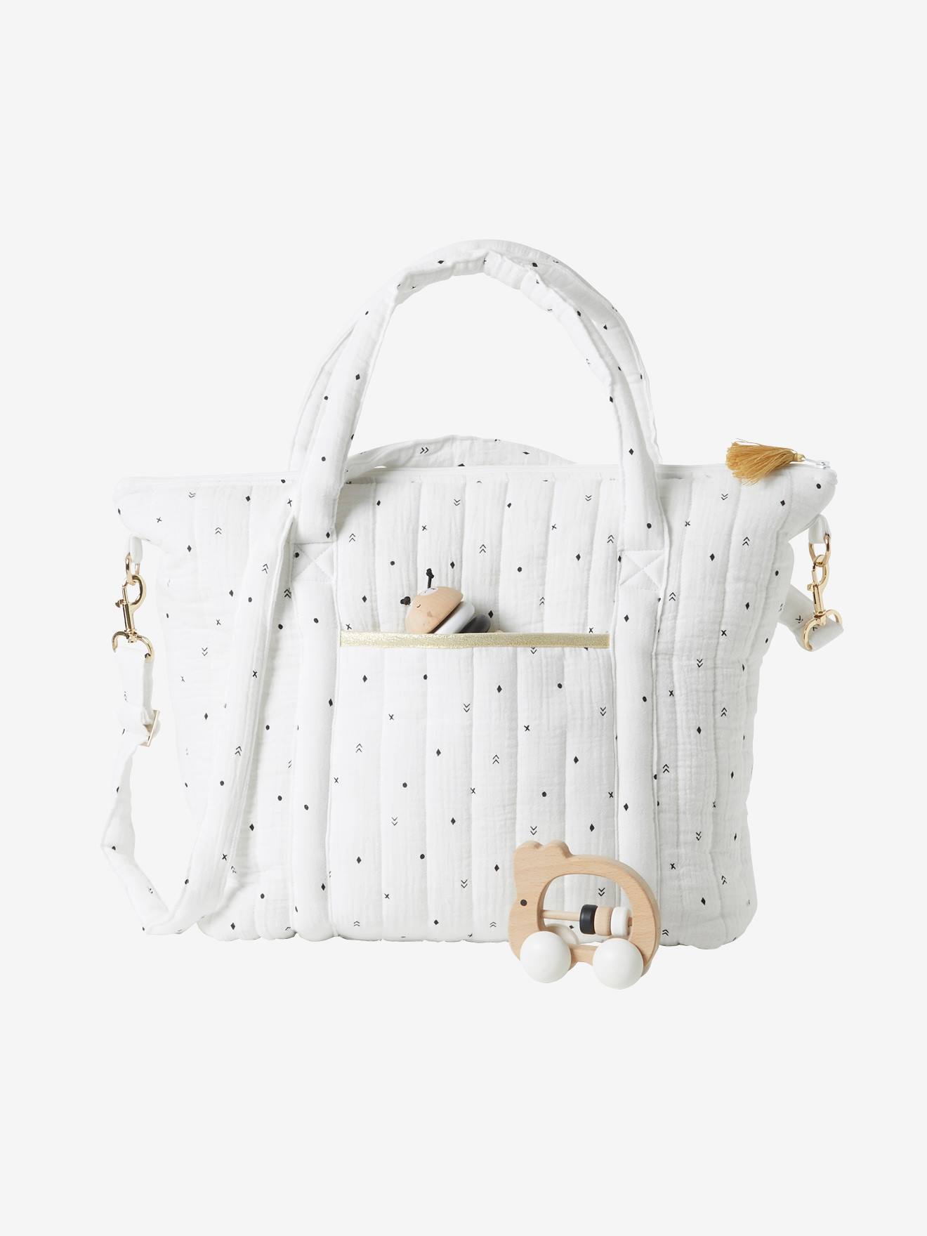 Sac à langer en gaze de coton Plume folk