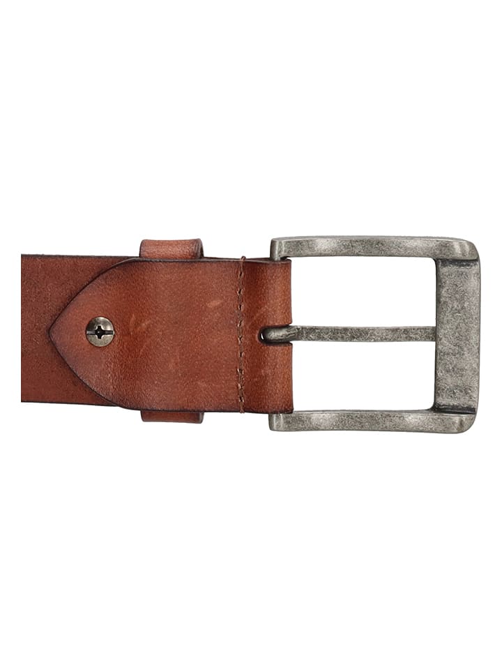 HIDE & STITCHES Leder-Gürtel in Hellbraun günstig kaufen
