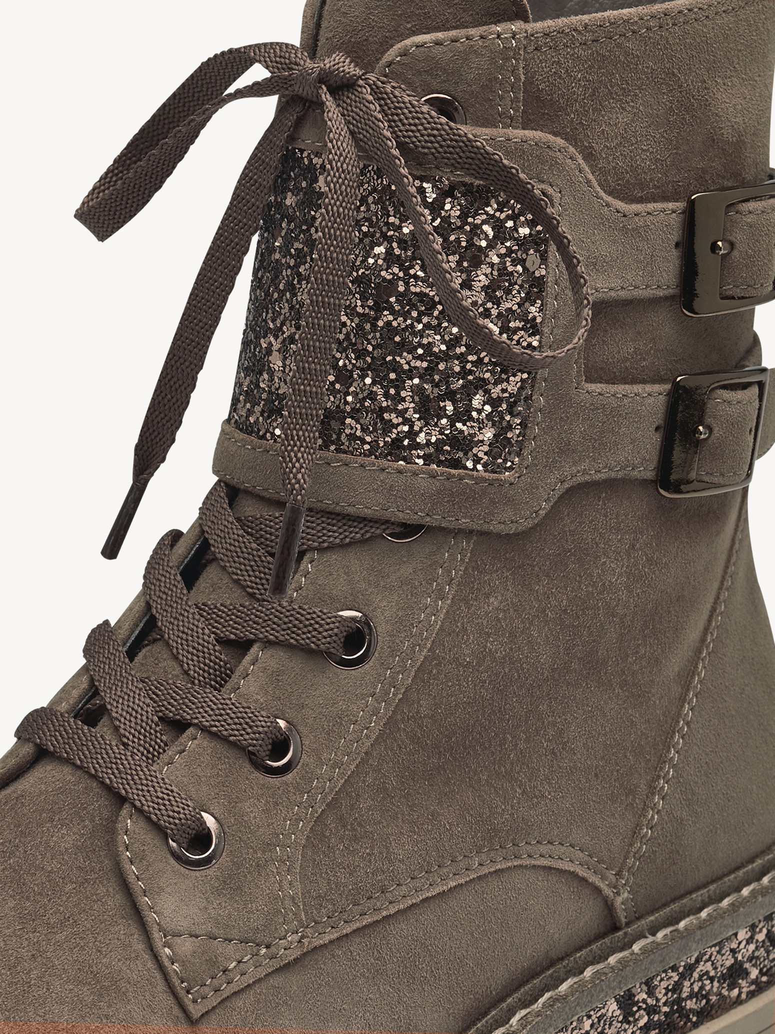 Bottine en cuir - marron