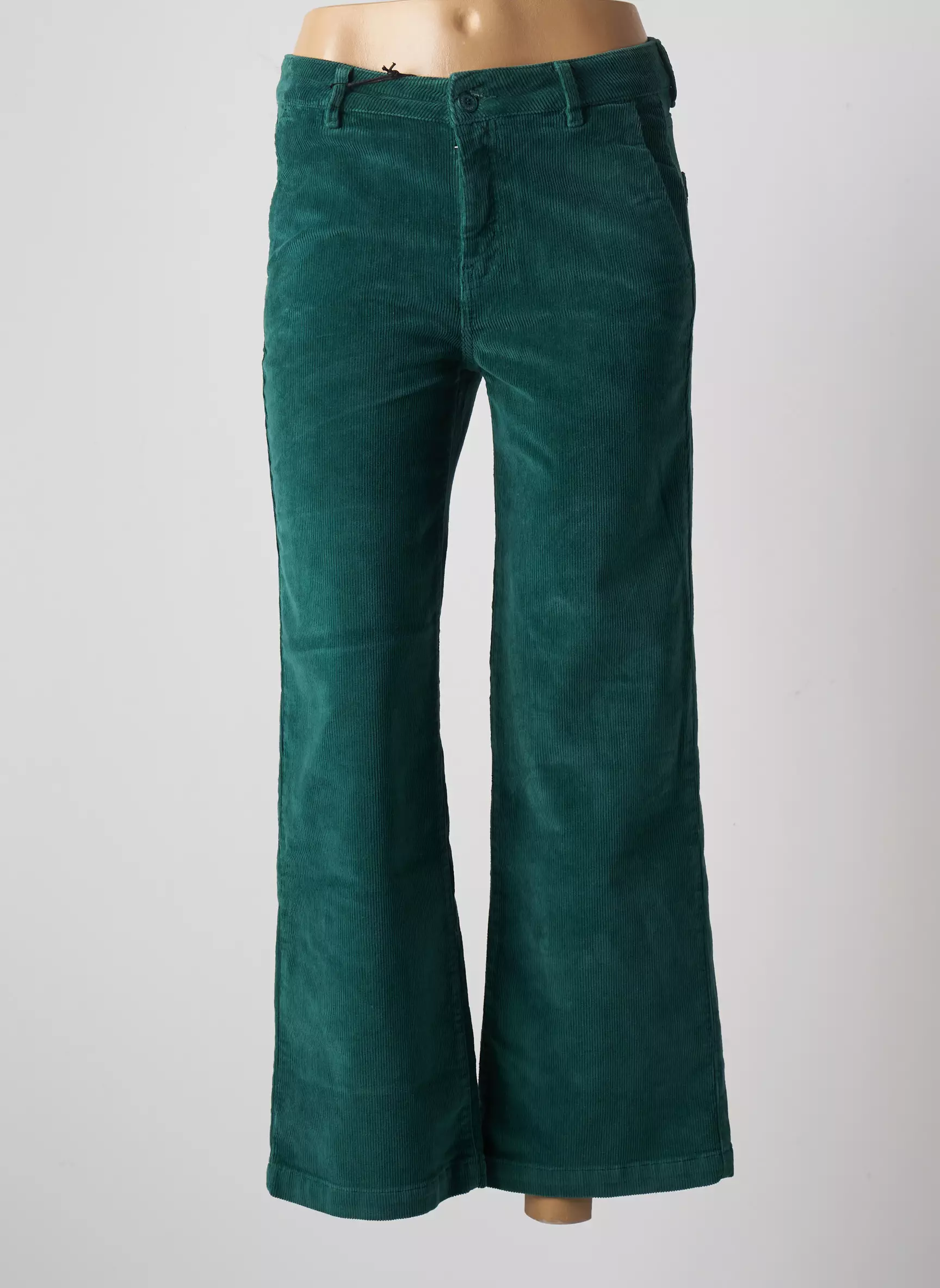Happy Pantalon7 8 Femme couleur vert