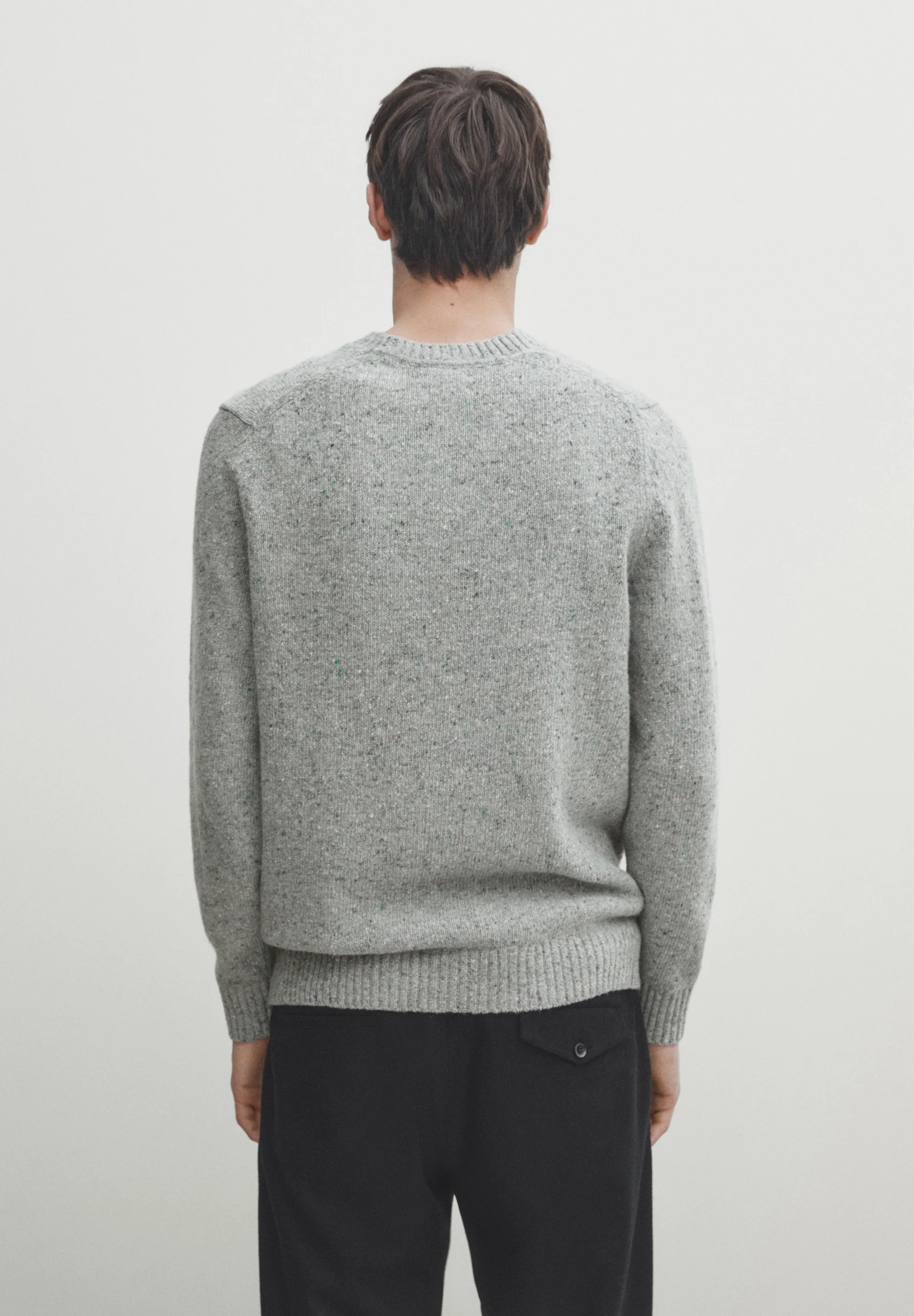 Massimo Dutti CUELLO REDONDO CON NUDO - Suéter