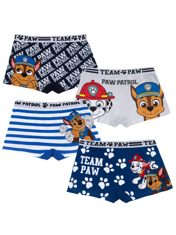 Paw Patrol PAW PATROL Jungen 4er Pack Boxershorts in blau günstig kaufen