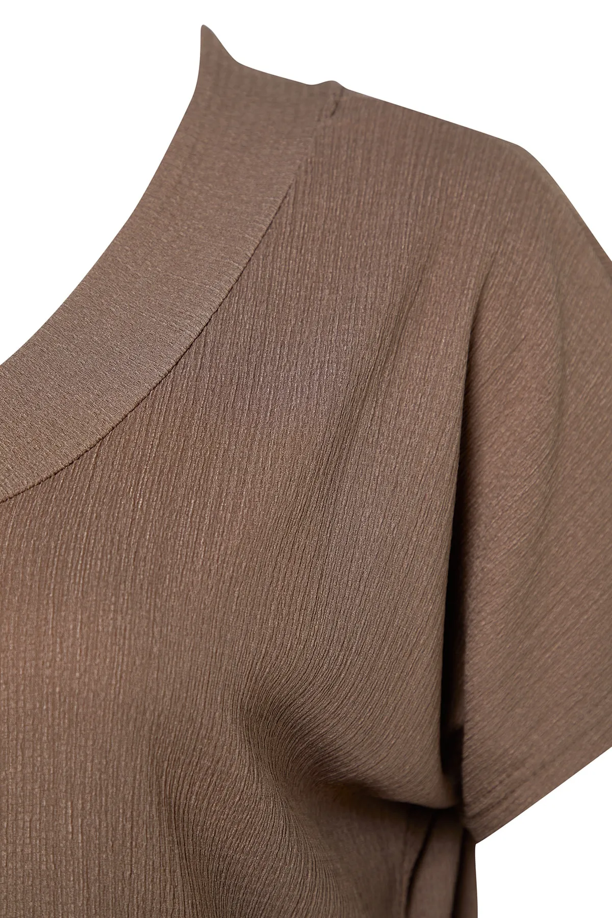 Trendyol Curve  Nerzfarbenes, gerade geschnittenes Strickkleid TBSSS22EL2365