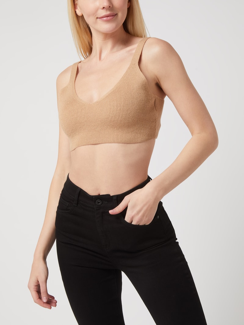 Crop Top mit Woll-Anteil - Levi’s® x GNTM in camel